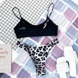 14 Color S - XL Sexy Leopard Bikini Women Swimwear Female Swimsuit Two-Pieces Bikini Set Brazilian Bather Bathing Suit Swim V871