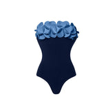 2026 New Retro One Piece Swimsuit Skirt Shoulder Strappy Swimsuit Print Floral Swimwear Women Slimming Bathing Suit Beach Wear