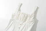 Bowknot White Summer Women's Dress Elegant Tank Beach Long Sundress Vestidos Sleeveless Holiday Chic Black Slim Maxi Dress 2025