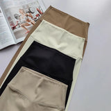 Women's High-Waist Yoga Exercise Pants Tight Fitting High Elasticity Gauntlet Line Nude Feeling Hip Lifting Gym Trousers