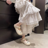 Cute DIY Bow Knot Indoor Street Slippers For Women Fashion Clogs Female Summer Shoes Soft EVA Anti-slip Ladies Home Beach Slides