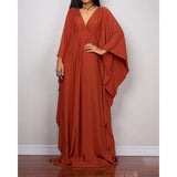 Greek Goddess Long Dress Batwing Sleeve Tunic Beach Cover Up Cover-ups Beach Dress Beach Wear Beachwear Kaftan Maxi Dress V4427