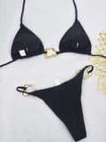 Triangle String Bikini 2026 Women Halter Swimsuit Solid Sexy Swimwear Female Bathers Bathing Swimming Swim Suit Beachwear