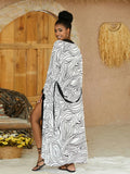 2026 Women Swimsuit Beach Cover Up dress Sleeve Kaftan Beach Tunic Long Pareos Bikinis Cover ups Summer Robe Plage Beachwear
