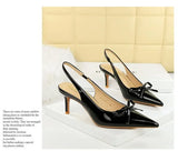 2026 Latest Light Luxury Style Women's Casual High Heel Sandals Summer Exquisite Pointed Shallow Mouth Fine Heel Modern Sandals