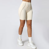 Yoga Shorts Women Fitness Shorts V-shaped Waist Running Cycling Shorts Breathable Sports Leggings Workout Gym Shorts