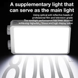 40W LED Camera Light CRI/TLCI 96+ 2700-6200K Bi-Color 6400mAh Photo Studio Video Lamp Handle Portable onCamera Photography Light