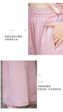 Knitted two-piece casual suit is loose and comfortable