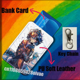 P-Pressure Sebastian Solace For ID Clips Credit Bank Bag Bus Meal Card Holder Cover Pocket Ornament Keychain