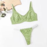 Sexy Floral Lace Womens Lingerie Set Breathable Erotic Bra And Briefs Sets Panties Thong Plus Size Underwear B C D E F Cup