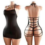 Transparent Lace Lingerie Temptation With Open Crotch Women Underwear Dress Sexy Sleepwear Erotic Babydoll Sex Backless Bodysuit
