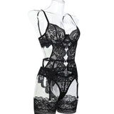 Nighttime Transparent Open Bra Porn Lingerie Corset Deep V Sexy Crotchless Underwear Women Lace Hollow Bras Hot Teddy Bodysuit