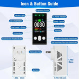 5-in-1 Multi-Sensor Gas Smoke CO Detector With Battery Backup