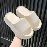 Summer Eva Chunky Platform Slippers Women Comfortable Soft Thick Bottom Sandals Woman 2025 Non Slip Beach Flip Flops Female