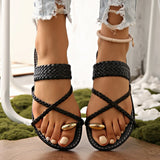 Fashion Gold Clip Toe Sandals Women Summer Flat Heels Beach Flip Flops Woman Plus Size 43 Lightweight Outdoor Slippers