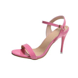 Large  Women's Sandals 2026 Summer High Heels Fashion Open Toe Sandals Buckle Party Shoes  Heels Wedding Shoes