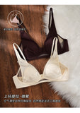 Elegant Deep V Rabbit Ear Bra 2026, Wireless Invisible Summer Bralette, Breathable Comfort Bra for Small Chest, Sophisticated