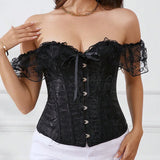 Lace Strap Court Style Shaping Top Tummy Control Waist Cincher Outerwear Trendy Shaping Slimming Tight Fishbone Underwear AYPC