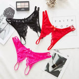2025 Women's Intimates Sexy Panties underwear for women sexy underwear passion free lace can be inserted into Thong suit Panties