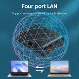 Elough Gigabit Network Switch 100/1000Mbps Ethernet High Performance Expansion 5 Port Switch For Router PC RJ45 Splitter Adapter