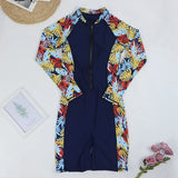 Women's Long Sleeve Rashguard Swimsuit One Piece pro Sports 2025 Femme Swimwear Boyleg Knee-Length Surf Beach Wear Bathing Suit
