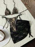Bikini swimsuit three-piece European and American ins style sexy lace women's strappy swimsuit for women