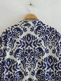 Foridol Blue Flower Print Vintage Casual Shirt Dress Women 2025 Single Breasted Loose Boho Maxi Long Vestidos Dresses Fashion