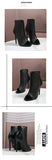 Big Size 42 Sexy Black Hollow Out Summer Boots Women Chic Peep Toe Thin High Heels Zip-up Ankle Boots Party Shoes