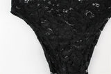 Ahagaga Floral Lace Women's Bodysuits Sexy Solid See Through Tees O-Neck Long Trumpet Sleeve Slim Fit Streetwear Rompers T Shirs