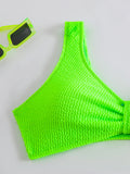 High Waist Bikini 2026 Women Sporty Swimsuit Solid Sexy Striped Swimwear Female Bathers Bathing Swimming Swim Suit Beachwear