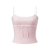 Women's Summer Tank Tops Casual Stylish Dots Print Sleeveless Square Neck Slim Fit Camisole Tops Spaghetti Strap Vest