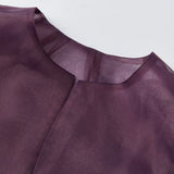 Women Chiffon Cropped Shrugs Fashion Stylish Sheer Open Front Balloon Long Sleeve Cardigan Blouse Shirts Bolero Cover-ups