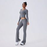 Women's Versatile Yoga Suit Set Tight Fitting and Beautiful Back High-end Sports Suit Outdoor Running and Leisure Fitness Suit