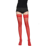Stockings Sexy Lace for Women Summer Stockings JK Girl Socks Tight Breathable Stockings Fashion Versatile Style Black White Red