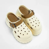 Women Fashion Clogs Indoor Street Slippers 10CM High Heels Sandals Thick Sole Beach Slides Female Leisure Platform Shoes