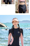 Split Swimsuit Women's Four Piece Sports Slimming Diving Beach Surfing Conservative Sun Protection Long Sleeved Swimsuit Set