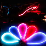 2pcs Motorcycle Turn Signal Lamp LED Daytime Running Lights Tail Light DRL Waterproof Decoration Strip Motor Brake Flowing amagi