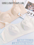 Trim T-Shirt Bra Women's Ultra Thin Wirefree Low Cut Support Seamless Invisible Cover Autumn Slimming Large Chest Comfort S-2XL