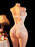 Erotic Sexy Lingerie Women Crotchless Sex Underwear Porn Babydoll Dress Hollow Hot Lace Sexy Bodysuit Lingerie Exotic Costume