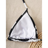 XS - L Sexy Zebra Halter High Leg Cut Bikini Women Swimwear Female Swimsuit Two-Pieces Bikini Set Bather Bathing Suit Swim V6799