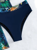 Halter Print Bikini 2026 Women Swimsuit With Kimono High Waist Swimwear Female Bathers Bathing Swimming Swim Suit Beachwear
