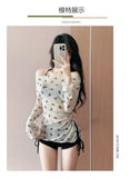 New Swimsuit Women's Split Three Piece Set Covers The Belly and Looks Slimmer, Gathers Small Breasts, Ins Style Hot Spring Bath