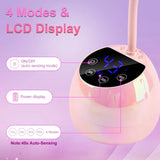 UV LED Nail Lamp, Cordless Gel X Nail Lamp Flash Cure, Auto Sensor Gooseneck Portable USB Gel Nail Dryer U V Light with 4 Timers
