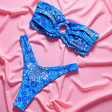 Micro Bikini Push Up Women Swimsuits 2026 Sexy Female Swimwear Brazilian Bikini Set Thong Biquini Swim Suits Print Beachwear