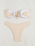 Sequins Shiny Bling Bandeau Bikini Female Swimsuit Women Swimwear Two-pieces Bikini set Brazilian Bather Bathing Suit Swim K7311
