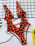 Sexy Red Swimsuit Micro String Bikini Hollow Out Backless Monokini Women One-Piece Vacation Swimwears Bikinis Beach Bathing Suit