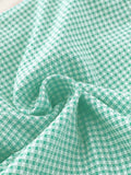 Sexy Blue Plaid Bikini Set 2026 Women Bow Strap Bandage Push Up High Waist Panties Swimsuit Beach Bathing Suit 2 Piece Swimwear