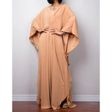 Greek Goddess Long Dress Batwing Sleeve Tunic Beach Cover Up Cover-ups Beach Dress Beach Wear Beachwear Kaftan Maxi Dress V4427