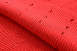 Foridol Red Knitted Polo Dress Autumn Winter Women Dress Casual Elegant Maxi A-line Hollow Out  Dress Slim Christmas Party
