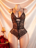 Erotic Sexy Lingerie Women Crotchless Sex Underwear Porn Babydoll Dress Hollow Hot Lace Sexy Bodysuit Lingerie Exotic Costume